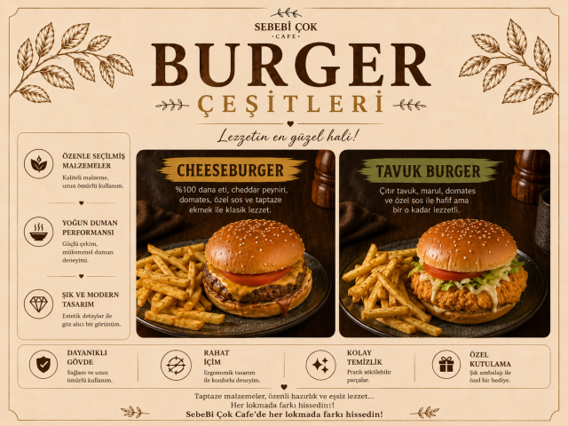 BURGER ÇEŞİTLERİ 